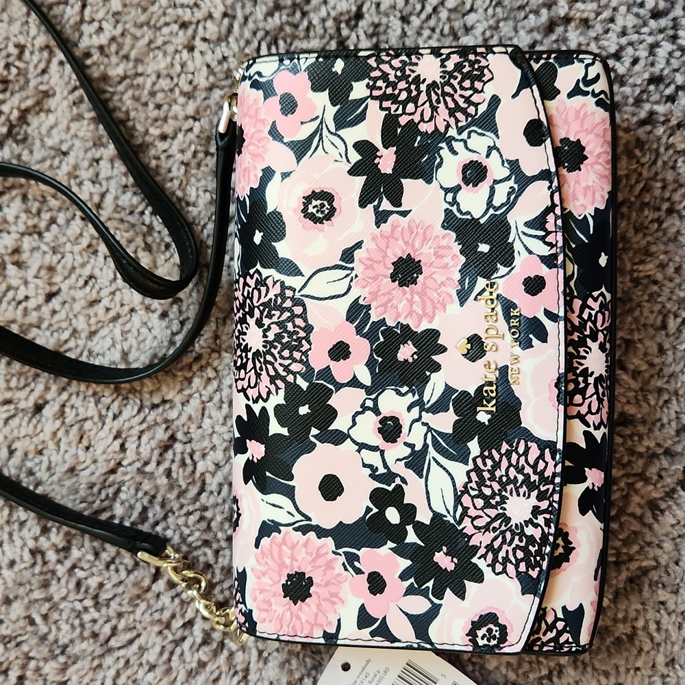 NWT Kate Spade ♠️ dahlia floral crossbody - Picture 4 of 7